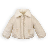 Giacca bimba con colletto - WARM WHITE 345 -  | Bamboom