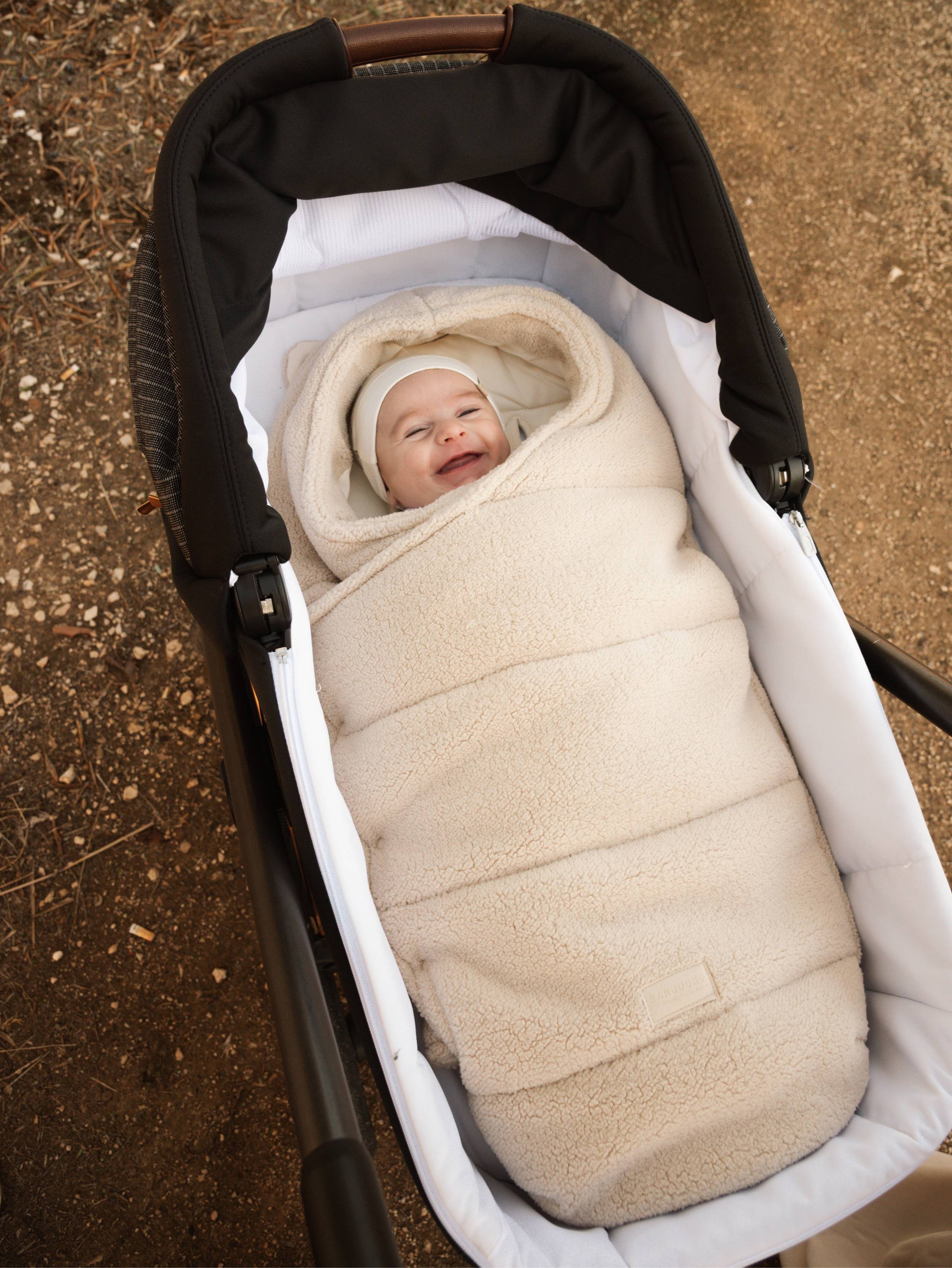 newborn schlafsack Igloo Teddy Neugeborenen-Schlafsack – WARM WHITE 345