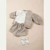 Girls' shorts with piping - MUSTARD 270 -  | Bamboom