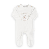 Tuta Orso con piedi - OFFWHITE 111 -  | Bamboom