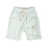 Shorts Lino Look - STRIPE ACQUA 271 -  | Bamboom