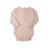 Langärmeliger Body für Mädchen – Whisper Pink 570 –  | Bamboom
