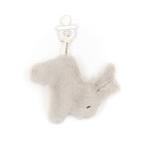 Attache-tétine en peluche lapin - WARM WHITE 128 -  | Bamboom
