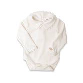 Body mit Rundhalsausschnitt und Stickerei – NATURAL WHITE 581 –  | Bamboom