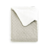 Babybettdecke 100 x 75 Honey + Plüschfrottee – OYSTER GREY 112 –  | Bamboom