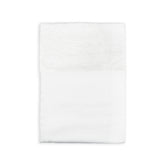 Lenzuolino in satin con bordo sangallo culla - Bianco 01 -  | Bamboom