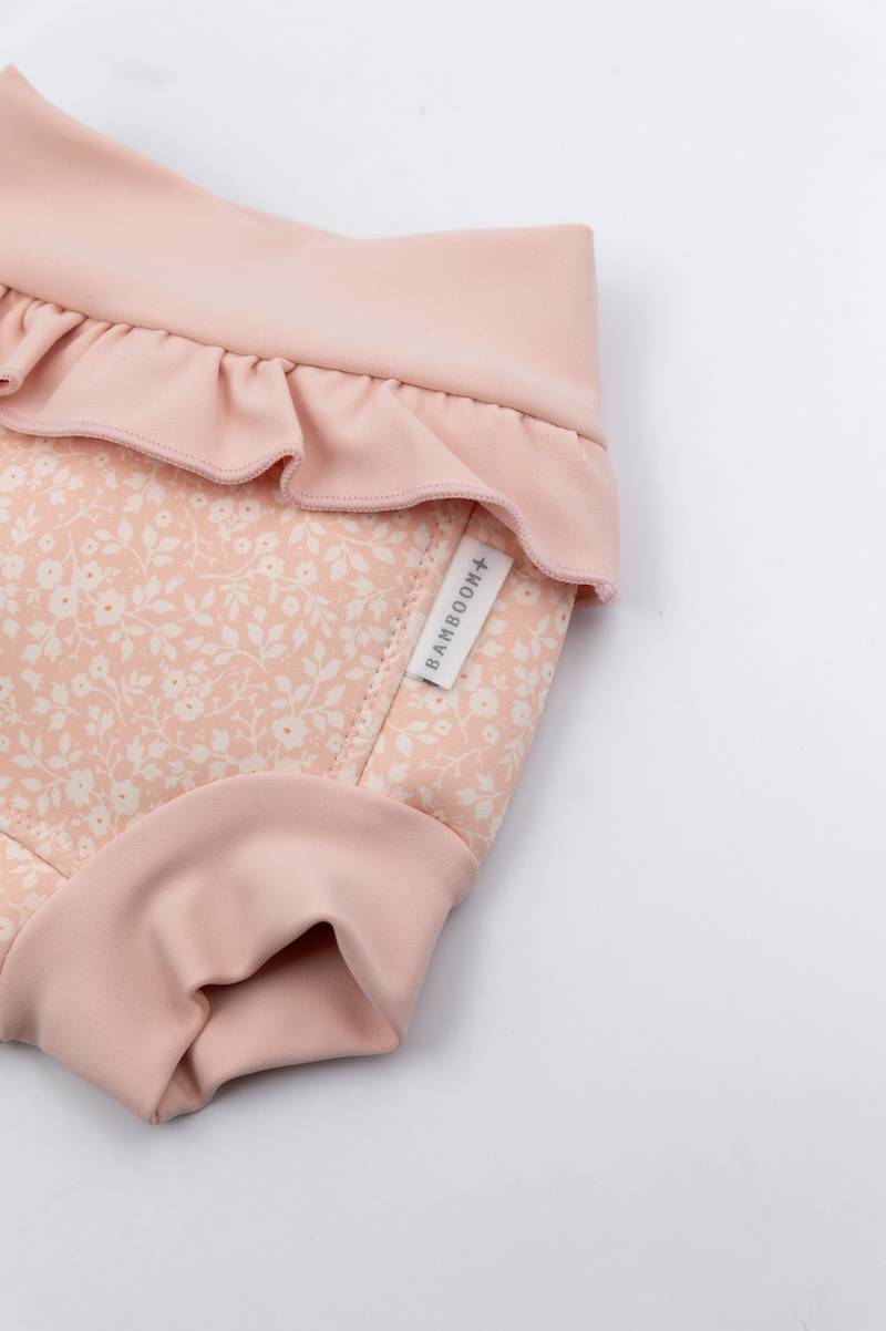 Pannolino Da Nuoto Playshoes Con Protezione UV 50+ - Costume Da Bagno Per Bambini E Ragazzi | Stampa Fiori E Bottoni | Taglia 86-92 | Materiale Asciugatura Rapida - Foto 4