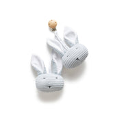 Giochino neonato con clip fatto a maglia - Azzurro 03 -  | Bamboom