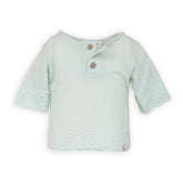 T-shirt a maniche corte apertura polo - BLU BLUSH 125 -  | Bamboom