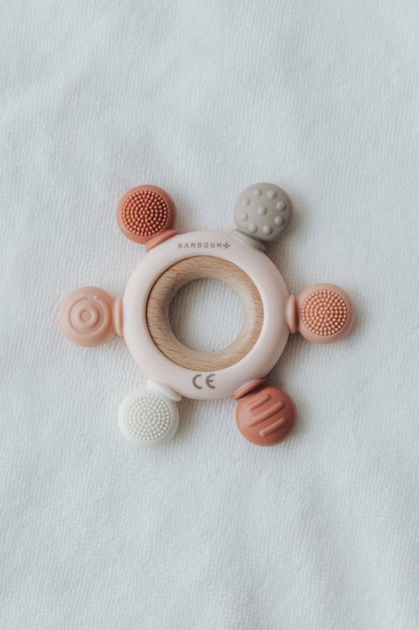 Massaggiagengive legno & silicone Timone - ROSA 04