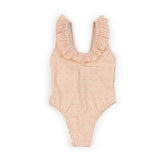 Tutina da mare bimba spalle volant - PEACHY SQUARE 434 -  | Bamboom
