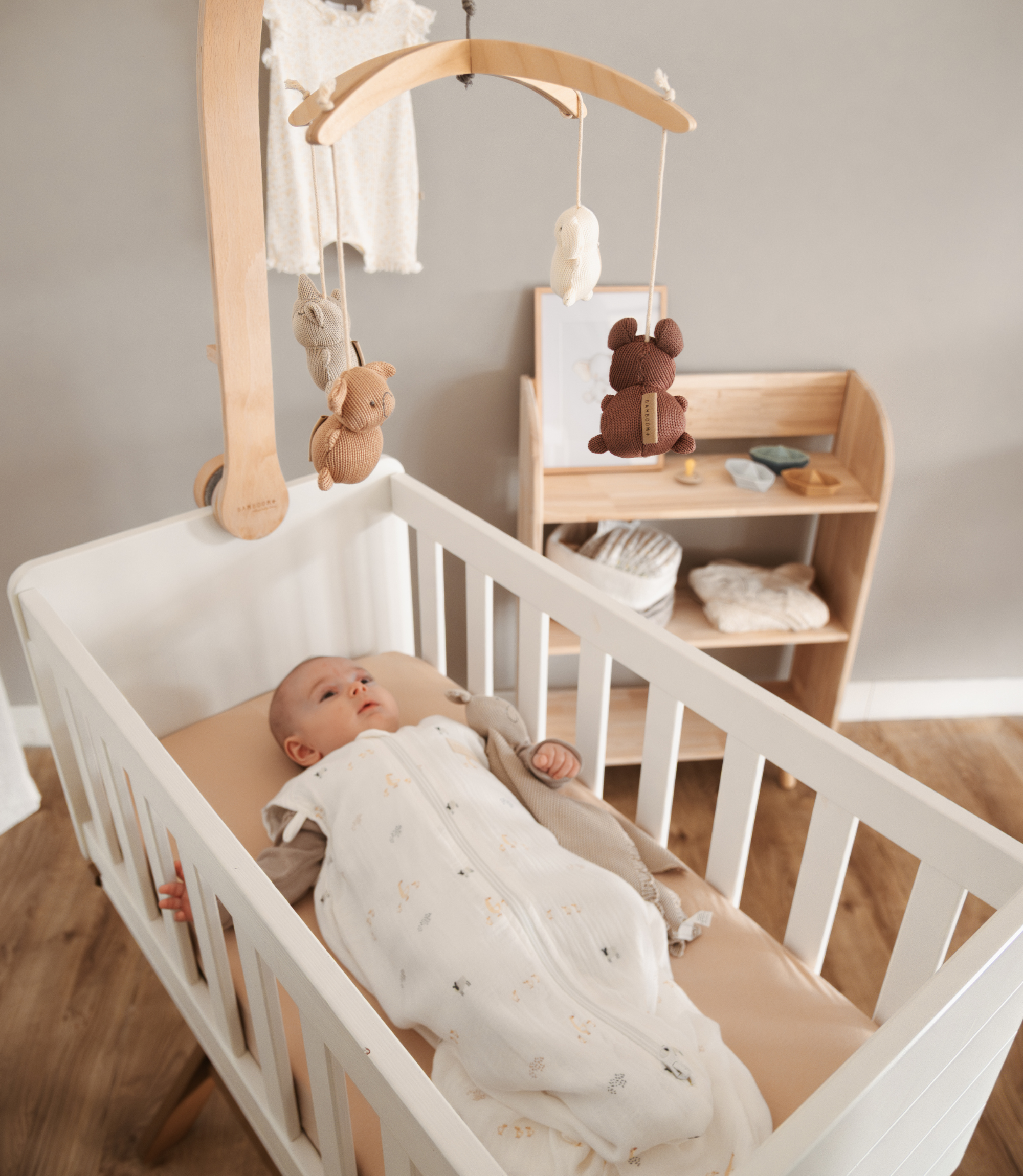 Coprimaterasso Bamboom Per Lettino - Bamb&ugrave; Organico, Extra Spesso, Angoli Elastici, Made In Italy