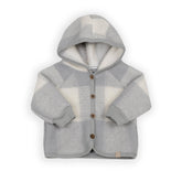 Kapuzenpullover aus gekochter Wolle – MOSS GREY 351 –  | Bamboom