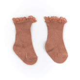 Mädchenstrumpfhose mit Bambusspitze – Dunkelrosa 48 –  | Bamboom