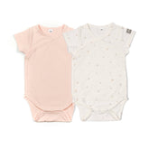 Kurzärmeliger Body im 2er-Pack mit Print – TULIPS MIX 141 –  | Bamboom