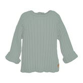 Ribbed knit baby sweater - ARMY GREEN 041 -  | Bamboom