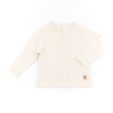 Camiseta con abertura trasera acanalada - Blanco 01 -  | Bamboom