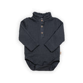 Body polo à col volanté - MIDNIGHT BLU 343 -  | Bamboom