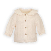 Blouse à col volanté - WARM WHITE 345 -  | Bamboom