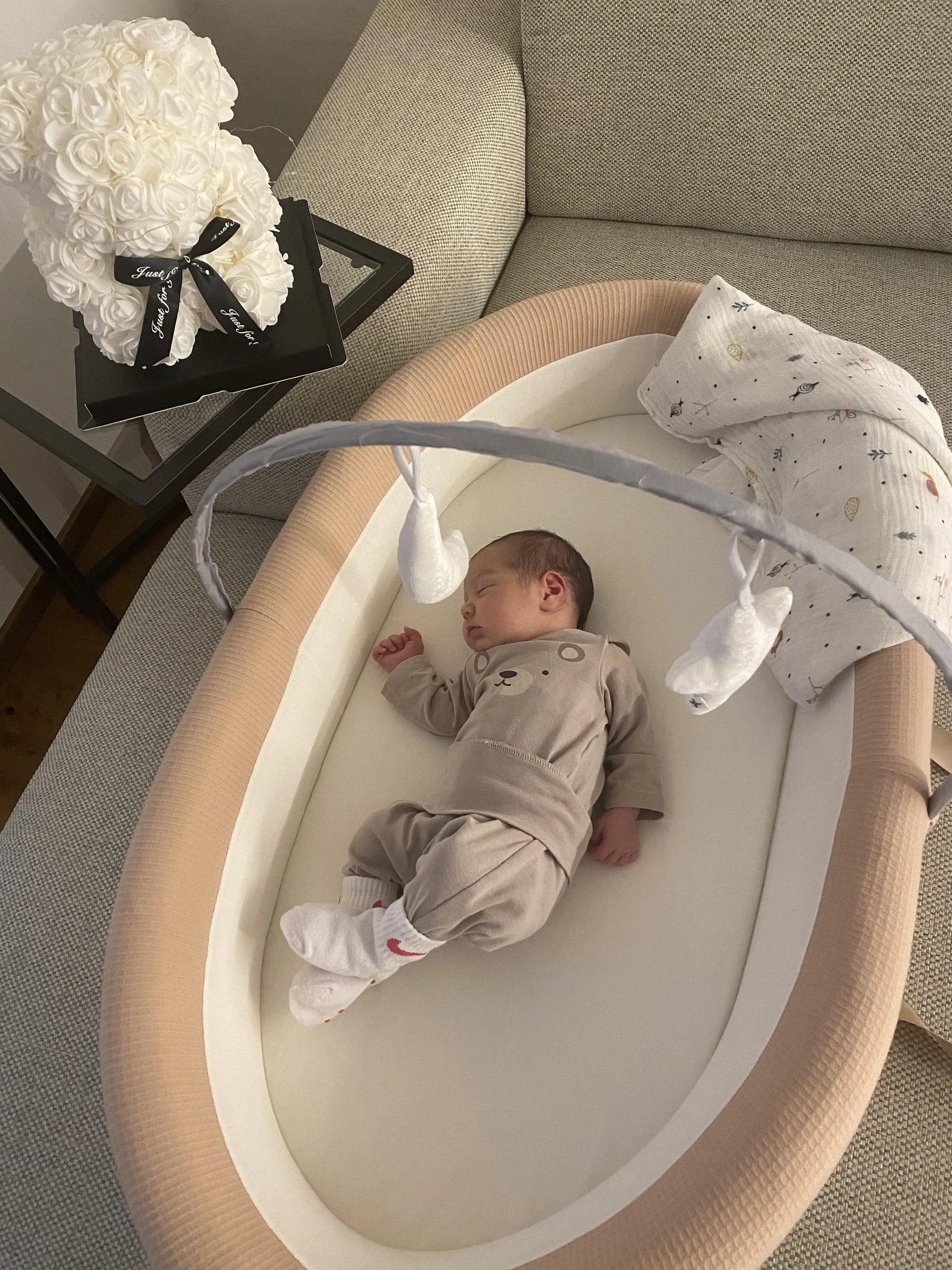  Baby-Nest CO-SLEEPING BABY BED 90x56cm - Nude