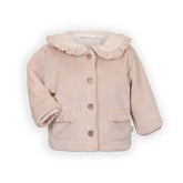 Curderoy jasje met teddy kraag - VINTAGE PINK 341 -  | Bamboom