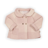 Jasje voor meisjes van gekookte wol - VINTAGE PINK 341 -  | Bamboom