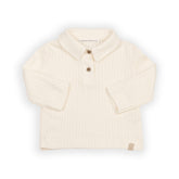 Polo met lange mouwen - WARM WHITE 345 -  | Bamboom