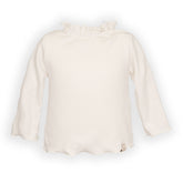 Shirt met rucheskraag - WARM WHITE 345 -  | Bamboom