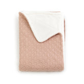 Wiegdeken 100X75 Honey + pluche badstof - NEUTRAL PINK 47 -  | Bamboom