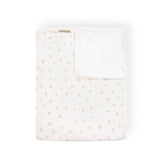 Jersey Print deken voor kinderbedje + pluche badstof - TULIPS 204 -  | Bamboom