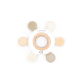 Houten & siliconen bijtring Timone - CREAM -  | Bamboom